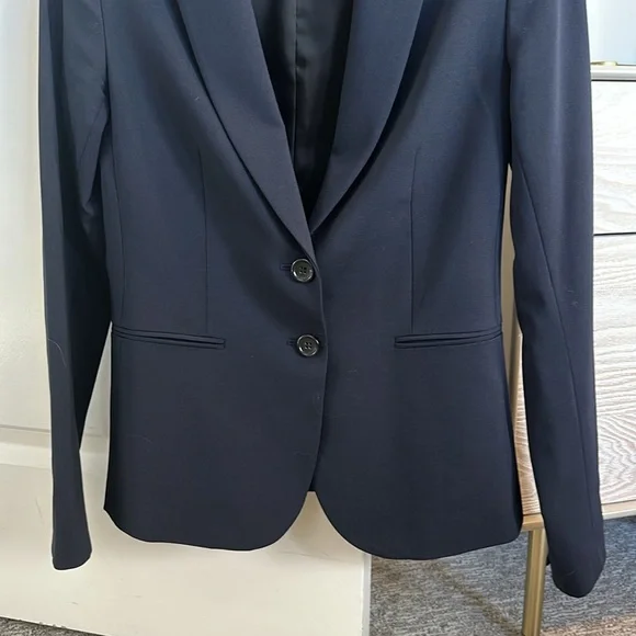[Theory] Women's Navy Blazer Jacket - Picture 3 of 8